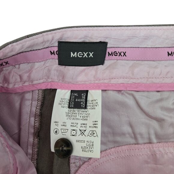 Mexx Tan and Pale pink Wide Leg Dress pant Size 12 - Picture 3 of 7